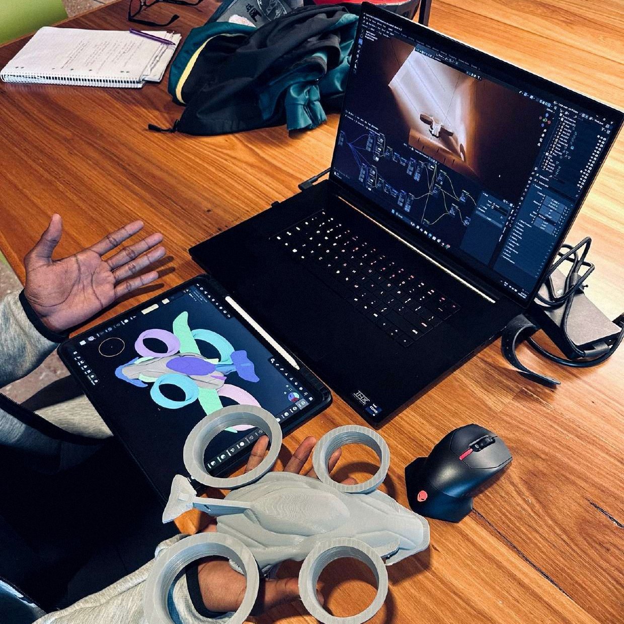 AIRFOIL printed prototype held in hand
