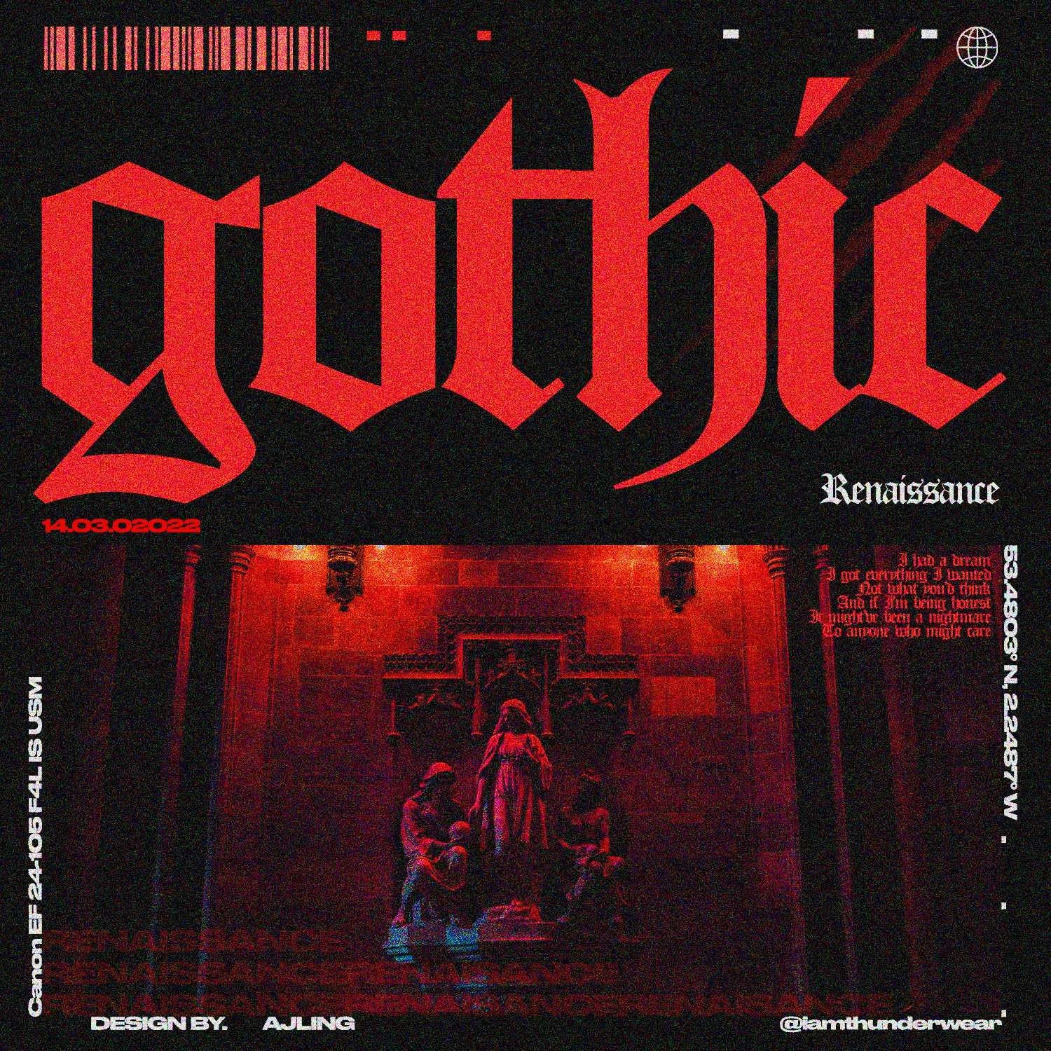 Gothic renaissance poster